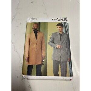 Vogue V1930 Men’s Fashion Sewing Patterns 34 36 38 40 Coat Lined Advanced
